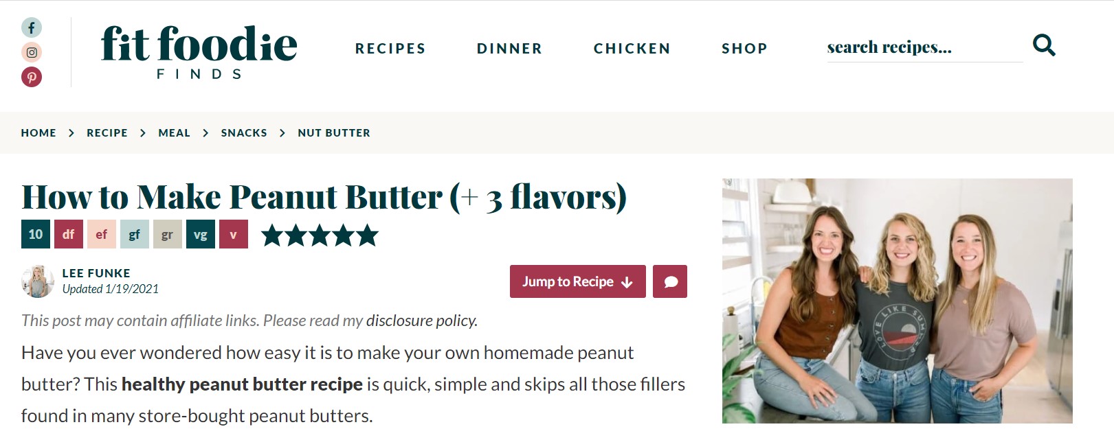artigo sobre como fazer manteiga de amendoim